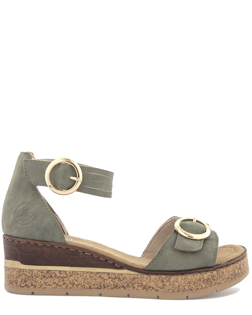 Rieker Grön Sandalett