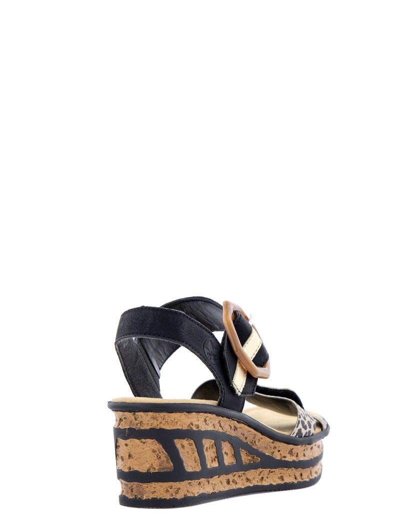 Rieker Svart Sandal