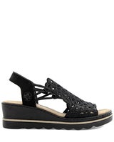 Rieker Svart Sandalett