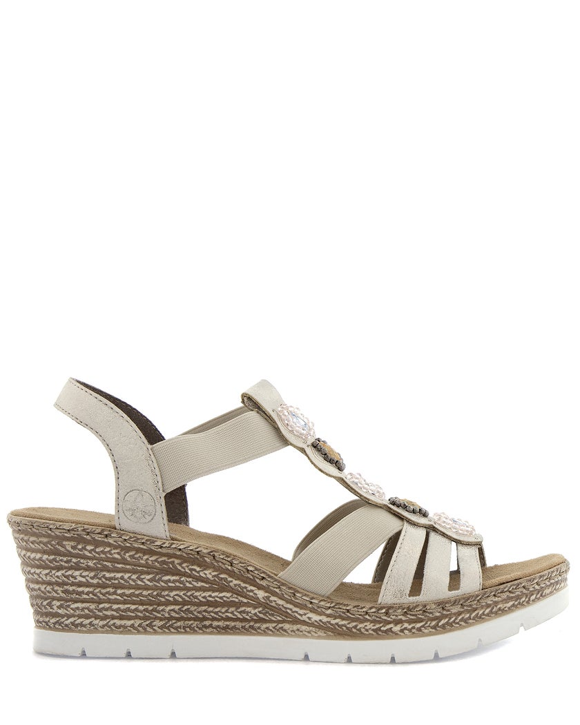 Rieker Beige Sandalett