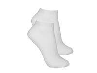 Vit strumpa ankel 3-pack