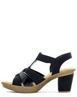 Rieker Svart Sandalett