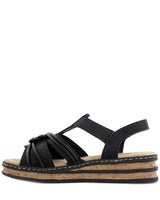 Rieker Svart Sandalett