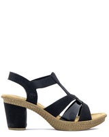 Rieker Svart Sandalett