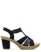 Rieker Svart Sandalett