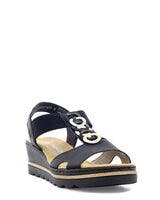 Rieker Svart Sandalett