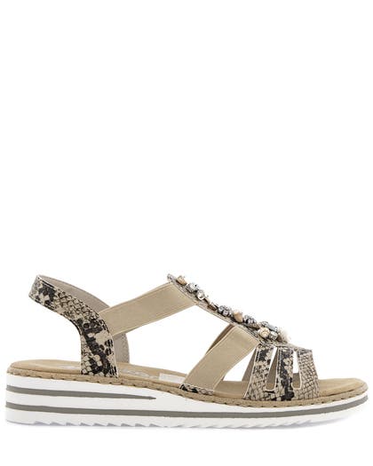 Rieker Beige Sandalett